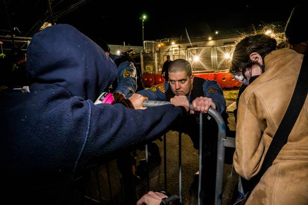 Clashes outside ICE Detention Facility in New Jersey NEW JERSEY, UNITED STATES - MAY 30: Protestors and New Jersey State Police clash outside Delaney Hall, a private prison being used as an ICE detention center, in Newark, New Jersey, United States on May 30, 2026. Delaney Hall has been the site of ongoing protests due to poor living conditions for ICE detainees. Thomas Hengge Anadolu New Jersey United States. Editorial use only. Please get in touch for any other usage.  Copyright: x2026xAnadoluxThomasxHenggex