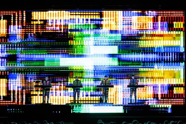 Kraftwerk performs in Brighton, UK Brighton, UK, Kraftwerk, May, 30 2026 at Brighton Centre. Kraftwerk perform onstage during a concert at Brighton Centre Ralf Hütter, Henning Schmitz, Falk Grieffenhagen, and Georg Bongartz, Credit:Andy Sturmey Andrew Sturmey - B1114 Avalon United Kingdom  Copyright: xAndyxSturmeyx xAndrewxSturmeyx-xB1114x xAvalonx 1106806240