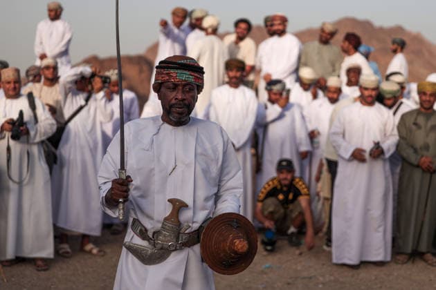 Fanja Azwa Festival in Oman FANJA, OMAN - MAY 30: Hundreds of people gather to take part in the traditional Fanja Azwa cultural event, a centuries-old celebration held during religious holidays, in Fanja, Ad Dakhiliyah region, Oman on May 30, 2026. The event, which has a history spanning more than 500 years, featured mass processions and performances of traditional Omani folk arts. The celebrations concluded with a ceremonial cannon firing. Shady Alassar Anadolu Fanja Oman. Editorial use only. Please get in touch for any other usage.  Copyright: x2026xAnadoluxShadyxAlassarx