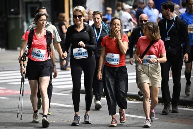 Queen Mathilde of Belgium is walking the 46th edition of the Brussels 20km run, Sunday 31 May 2026 in Brussels.  JASPERxJACOBS 1078047581st