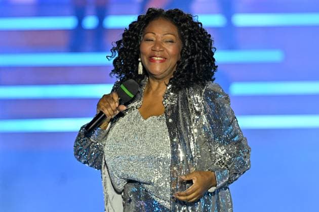 30.05.2026, STARnacht am Neusiedler See im Burgenland (AUT), Seebühne Mörbisch, Im Bild: Boney M. feat. Liz Mitchell, *** 30 05 2026, STARnacht am Neusiedler See in Burgenland AUT , Seebühne Mörbisch, in the picture Boney M feat Liz Mitchell,