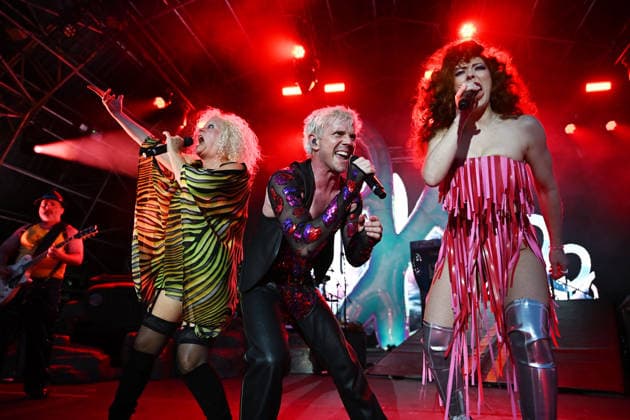 Scissor Sisters performing at Lovebox, Dreamland Margate MARGATE, ENGLAND - MAY 30: Amber Martin, Jake Shears and Bridget Barkan of ˜Scissor Sisters™ performing at Lovebox, Dreamland Margate on May 30, 2026 in London, England. CAP MAR MAR Great Britain UK Copyright: xMartinxHarris CapitalxPicturesx
