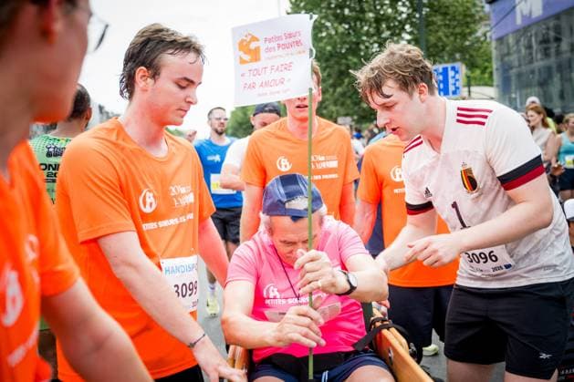 Prince Emmanuel pictured in action during the 46th edition of the Brussels 20km run, Sunday 31 May 2026 in Brussels.  JASPERxJACOBS 1078052586st