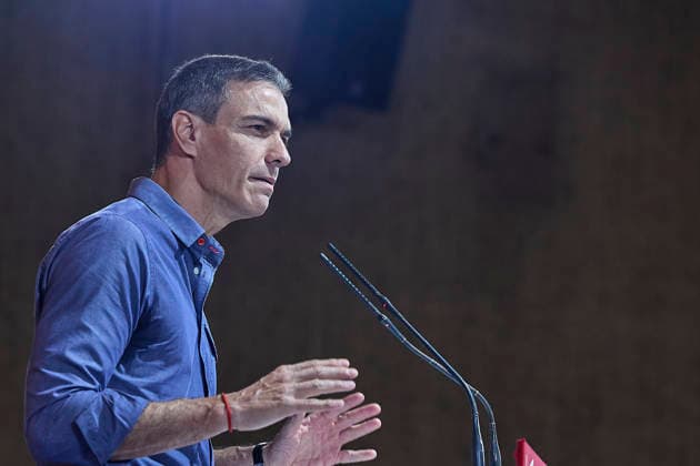 Pedro Sánchez closes the Socialist Youth Congress in Madrid The Secretary General of the PSOE and President of the Government, Pedro Sánchez, during the closing ceremony of the 27th JSE Congress, at the UGT Madrid headquarters, on May 31, 2026, in Madrid Spain This meeting with the Socialist Youth of Spain is Sánchezs first appearance at a party meeting following the latest court developments 31 MAY 2026 Jesús Hellí Madrid Madrid Madrid Spain  Copyright: xJesusxHellinx 7561882