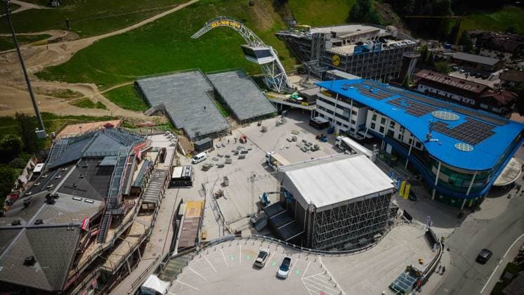 31.05.2026, Schladming, AUT, Unterwegs in Steiermark, Aufbau, SummerOpening Schladming 2026, Bild Aufbau, *** 31 05 2026, Schladming, AUT, On the road in Styria, Setup, SummerOpening Schladming 2026, Image Setup,