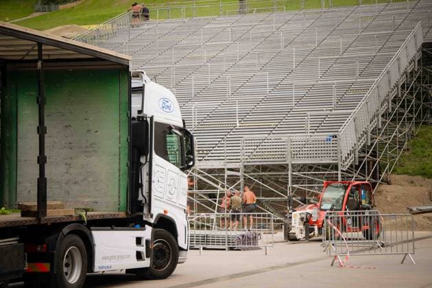 31.05.2026, Schladming, AUT, Unterwegs in Steiermark, Aufbau, SummerOpening Schladming 2026, Bild Aufbau, *** 31 05 2026, Schladming, AUT, On the road in Styria, Setup, SummerOpening Schladming 2026, Image Setup,