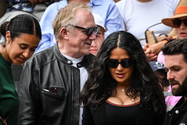 May 31, 2026, Paris, France, France: Francois-Henri PINAULT and Salma HAYEK during the Roland-Garros 2026, French Open 2026, Grand Slam tennis tournament at Roland-Garros Stadium on May 31, 2026 in Paris, France. Paris France  - ZUMAm308 20260531_zsp_m308_027 Copyright: xMatthieuxMirvillex