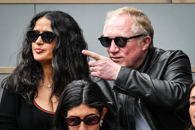 May 31, 2026, Paris, France, France: Francois-Henri PINAULT and Salma HAYEK during the Roland-Garros 2026, French Open 2026, Grand Slam tennis tournament at Roland-Garros Stadium on May 31, 2026 in Paris, France. Paris France  - ZUMAm308 20260531_zsp_m308_029 Copyright: xMatthieuxMirvillex