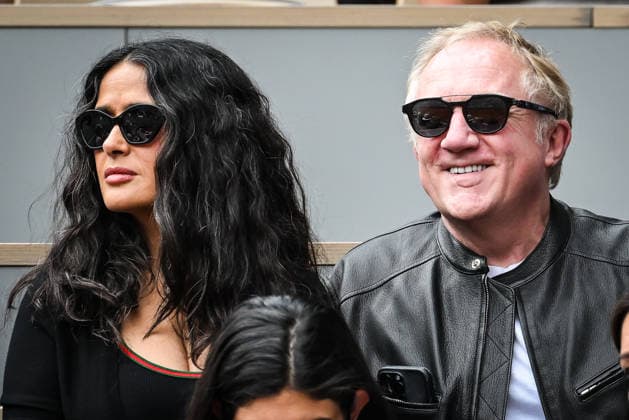 May 31, 2026, Paris, France, France: Francois-Henri PINAULT and Salma HAYEK during the Roland-Garros 2026, French Open 2026, Grand Slam tennis tournament at Roland-Garros Stadium on May 31, 2026 in Paris, France. Paris France  - ZUMAm308 20260531_zsp_m308_030 Copyright: xMatthieuxMirvillex