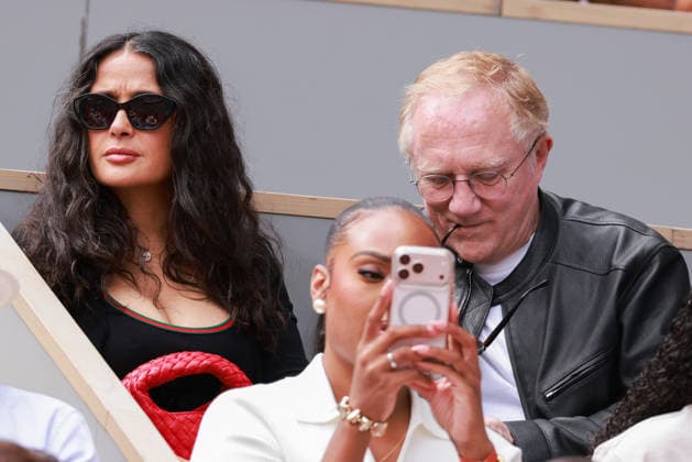 Internationnaux de france de roland Garros 2026 Salma Hayek , Francois Henri Pinault 2026 French Open at Roland Garros 456913 2026 05 31  Copyright: xLionelxGuericolas MPPx STAR_456913_028