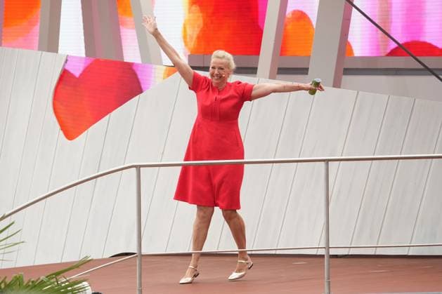 ZDF-Fernsehgarten 2026. Andrea (Kiwi) Kiewel im ZDF Fernsehgarten mit dem Motto Bingo-Party am 31.05.2026 in Mainz. Mainz ZDF Fernsehgarten Rheinland-Pfalz *** ZDF Fernsehgarten 2026 Andrea Kiwi Kiewel in the ZDF Fernsehgarten with the motto Bingo Party on 31 05 2026 in Mainz Mainz ZDF Fernsehgarten Rheinland Pfalz