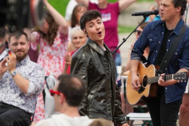 ZDF-Fernsehgarten 2026. Remo Forrer im ZDF Fernsehgarten mit dem Motto Bingo-Party am 31.05.2026 in Mainz. Mainz ZDF Fernsehgarten Rheinland-Pfalz *** ZDF Fernsehgarten 2026 Remo Forrer in the ZDF Fernsehgarten with the motto Bingo Party on 31 05 2026 in Mainz Mainz ZDF Fernsehgarten Rheinland Pfalz