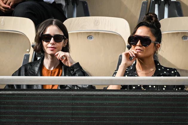 May 31, 2026, Paris, France, France: Lily Collins and Ashley Park during the Roland-Garros 2026, French Open 2026, Grand Slam tennis tournament at Roland-Garros Stadium on May 31, 2026 in Paris, France. Paris France - ZUMAm308 20260531_zsp_m308_075 Copyright: xMatthieuxMirvillex