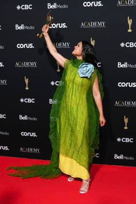 May 31, 2026, Toronto, On, CAN: Anna Lambe holds a trophy after winning Best Lead Performer, Comedy for North of North at The Canadian Screen Awards in Toronto on Sunday, May 31, 2026. Toronto CAN  - ZUMAc35_ 20260531_zaf_c35_057 Copyright: xChrisxYoungx