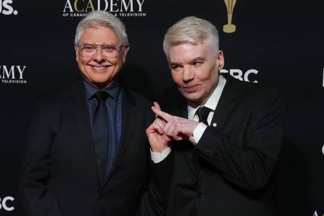 May 31, 2026, Toronto, On, CAN: Mike Myers, right, and Dave Foley arrive on the red carpet at The Canadian Screen Awards in Toronto on Sunday, May 31, 2026. Toronto CAN  - ZUMAc35_ 20260531_zaf_c35_028 Copyright: xChrisxYoungx