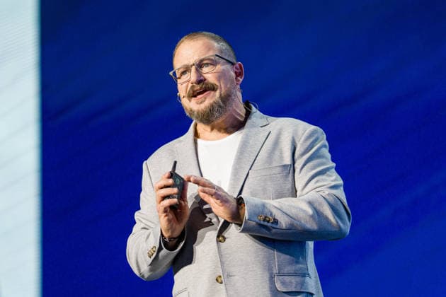 RECORD DATE NOT STATED NVIDIA-GTC TECH Cristiano Amon, President and Chief Executive Officer (CEO) of Qualcomm Incorporated speaking at a keynote at Computex 2026 in Taipei, Taiwan, June 1, 2026. NEXPHER Vernon Yuen TAIPEI