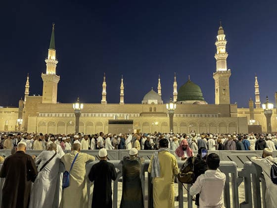 Muslim pilgrims continue to arrive in Medina MEDINA, SAUDI ARABIA - JUNE 1: A view of Muslim pilgrims as they complete their Hajj duties in Mecca and bid farewell to the Kaaba continue to arrive the city that welcomed Prophet Muhammad during the Hijrah (migration) in Medina, Saudi Arabia, on June 1, 2026. Ali Atmaca Anadolu Medina Saudi Arabia. Editorial use only. Please get in touch for any other usage.  Copyright: x2026xAnadoluxAlixAtmacax