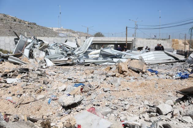 Palestinians inspect the rubble of their property after Israeli authorities demolished a large part of the main vegetable market in the West Bank village of Beita, southeast of Nablus Palestinians inspect the rubble of their property after Israeli authorities demolished a large part of the main vegetable market in the West Bank village of Beita, southeast of Nablus.June 1, 2026. Photo by Mohammed Nasser apaimages Nablus West Bank Palestinian Territory 010626_Nablus_MN_00(4) Copyright: xapaimagesxMohammedxNasserx xapaimagesx