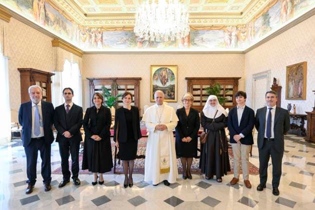 IPA85235769 - Italy, Rome, Vatican 2026 06 01 Ms. Isabel Diaz Ayuso, President of the Community of Madrid (Spain), in an audience with Pope Leo XIV at the Vatican Photograph by VATICAN MEDIA Catholic Press Photo  Copyright: xSimonexRisolutix xPicturexLuxx 85235769