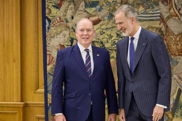 June 1, 2026, Madrid, Madrid, Spain: KING FELIPE VI of Spain receives PRINCE ALBERT II of Monaco Madrid Spain  - ZUMAc260 20260601_zep_c260_001 Copyright: xMikexChicorrox