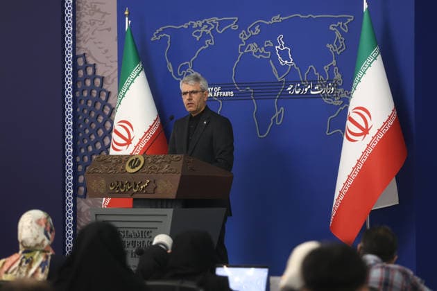 Weekly press conference by Foreign Ministry Spokesperson Esmaeil Baghaei in Tehran, Iran - 01 Jun 2026 Esmail Baghaei Hamaneh, spokesperson of Foreign Ministry seen during his weekly press conference. Tehran Iran Copyright: xFoadxAshtarix xSOPAxImagesx FAshtari-2598