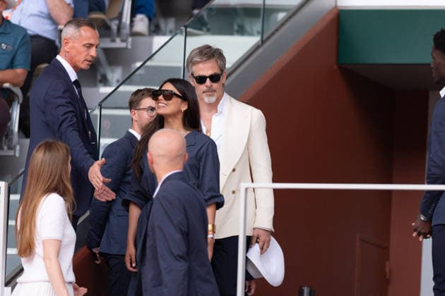 2026 French Open - Celebrities In Stand Day 9 NB Chris Pine and girlfriend Keana Sky Wenger in stand day 9 during the 2026 French Open at Roland Garros on June 01, 2026 in Paris, France. Photo by Nasser Berzane ABACAPRESS.COM  Copyright: xBerzanexNasser ABACAx
