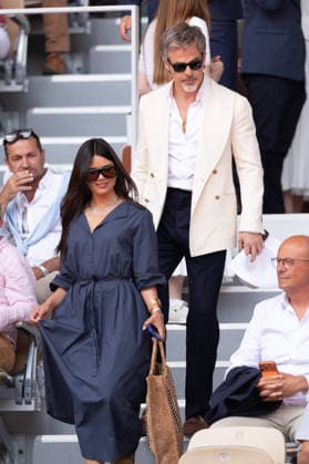 2026 French Open - Celebrities In Stand Day 9 NB Chris Pine and girlfriend Keana Sky Wenger in stand day 9 during the 2026 French Open at Roland Garros on June 01, 2026 in Paris, France. Photo by Nasser Berzane ABACAPRESS.COM  Copyright: xBerzanexNasser ABACAx