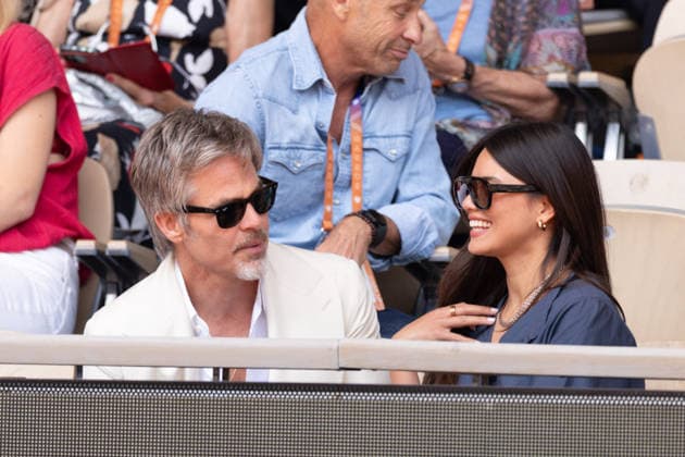 2026 French Open - Celebrities In Stand Day 9 NB Chris Pine and girlfriend Keana Sky Wenger in stand day 9 during the 2026 French Open at Roland Garros on June 01, 2026 in Paris, France. Photo by Nasser Berzane ABACAPRESS.COM  Copyright: xBerzanexNasser ABACAx