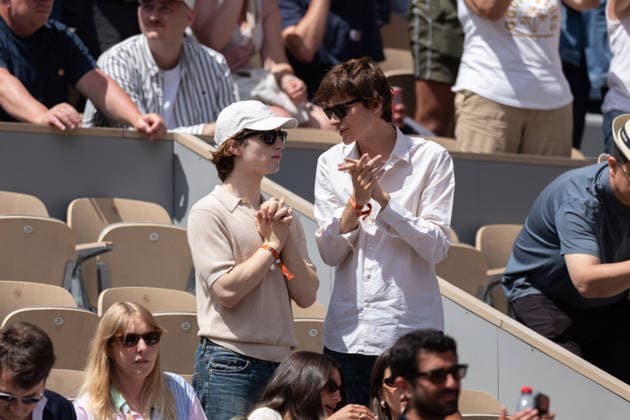 2026 French Open - Celebrities In Stand Day 9 NB Pierre de Maere and his Boyfriend in stand day 9 during the 2026 French Open at Roland Garros on June 01, 2026 in Paris, France. Photo by Nasser Berzane ABACAPRESS.COM  Copyright: xBerzanexNasser ABACAx