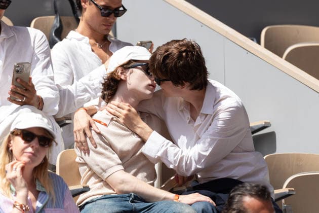 2026 French Open - Celebrities In Stand Day 9 NB Pierre de Maere and his Boyfriend in stand day 9 during the 2026 French Open at Roland Garros on June 01, 2026 in Paris, France. Photo by Nasser Berzane ABACAPRESS.COM  Copyright: xBerzanexNasser ABACAx