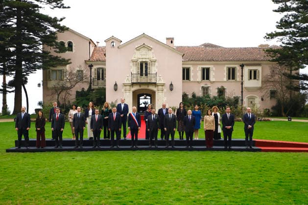 Vina del Mar June 1, 2026 The official photograph of the President of the Republic and the Ministerial Cabinet is taken at the Presidential Palace of Cerro Castillo in the municipality of Vina del Mar Dragomir Yankovic Aton Chile, Vina del Mar Chile Aton 1161282  Copyright: DRAGOMIRxYANKOVIC ATONxCHILE