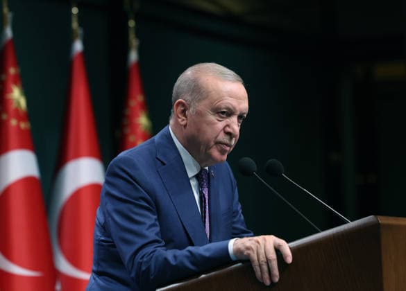 Turkish President Recep Tayyip Erdogan ANKARA, TURKIYE - JUNE 1: (----EDITORIAL USE ONLY MANDATORY CREDIT - TURKISH PRESIDENCY MURAT KULA HANDOUT - NO MARKETING NO ADVERTISING CAMPAIGNS - DISTRIBUTED AS A SERVICE TO CLIENTS----) Turkish President Recep Tayyip Erdogan makes statements following a Presidential Cabinet meeting at the Presidential Complex in Ankara, Turkiye, on June 1, 2026. TUR Presidency Murat Kula Anadolu Ankara Turkey. Editorial use only. Please get in touch for any other usage.  Copyright: x2026xAnadoluxTURxPresidencyx xMuratxKulax