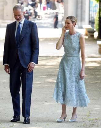 Spanish Queen Letizia, Monaco Prince Alberto II, Spanish King Felipe VI and Monaco Princess Charlene attending 150 anniversary of Primera misión diplomática entre Espana y Monaco in Madrid on Monday, 1 June 2026. Cordon Press 