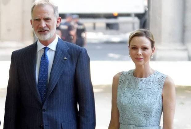 Spanish Queen Letizia, Monaco Prince Alberto II, Spanish King Felipe VI and Monaco Princess Charlene attending 150 anniversary of Primera misión diplomática entre Espana y Monaco in Madrid on Monday, 1 June 2026. Cordon Press 