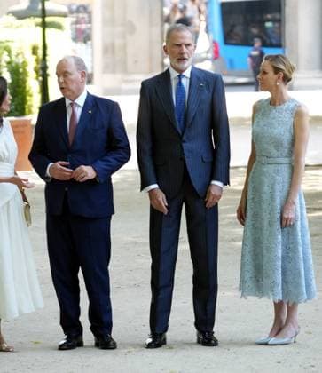 Spanish Queen Letizia, Monaco Prince Alberto II, Spanish King Felipe VI and Monaco Princess Charlene attending 150 anniversary of Primera misión diplomática entre Espana y Monaco in Madrid on Monday, 1 June 2026. Cordon Press 
