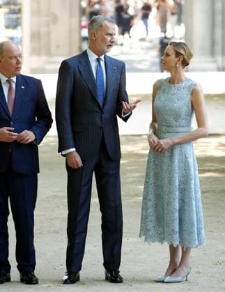 Spanish Queen Letizia, Monaco Prince Alberto II, Spanish King Felipe VI and Monaco Princess Charlene attending 150 anniversary of Primera misión diplomática entre Espana y Monaco in Madrid on Monday, 1 June 2026. Cordon Press 