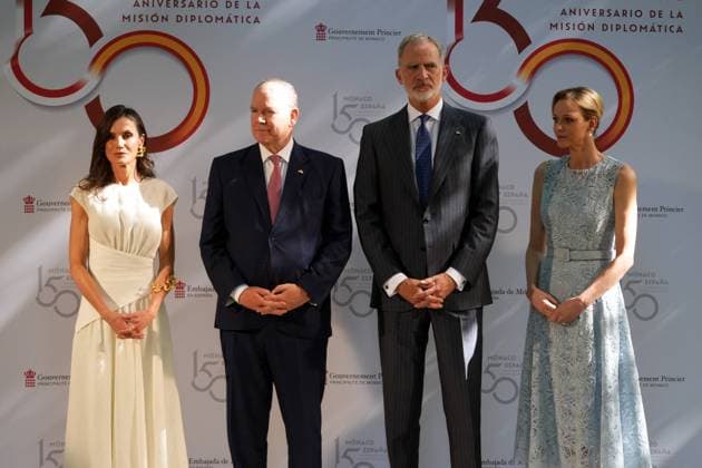 Spanish Queen Letizia, Monaco Prince Alberto II, Spanish King Felipe VI and Monaco Princess Charlene attending 150 anniversary of Primera misión diplomática entre Espana y Monaco in Madrid on Monday, 1 June 2026. Cordon Press 
