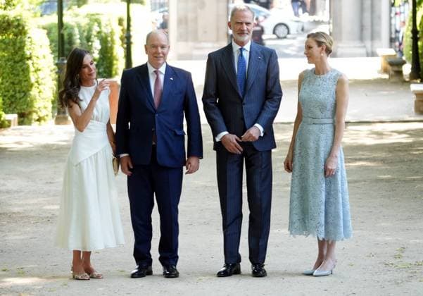 Spanish Queen Letizia, Monaco Prince Alberto II, Spanish King Felipe VI and Monaco Princess Charlene attending 150 anniversary of Primera misión diplomática entre Espana y Monaco in Madrid on Monday, 1 June 2026. Cordon Press 