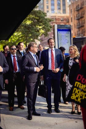 Johann Wadephul (CDU), Bundesaussenminister, aufgenommen im Rahmen seiner USA-Reise in New York City, 29.05.2026. Der Minister reist in die USA fuer die Wahl zum nichtstaendigen Sitz im Sicherheitsrat der Vereinten Nationen. Fotografiert im Auftrag des Auswaertigen Amtes New York City Vereinigte Staaten von Amerika *** Johann Wadephul CDU , Federal Foreign Minister, photographed during his trip to the USA in New York City, 29 05 2026 The Minister is traveling to the USA for the election for the non-permanent seat on the United Nations Security Council Photographed on behalf of the Federal Foreign Office New York City United States of America Copyright: xJulianexSonntag AAx