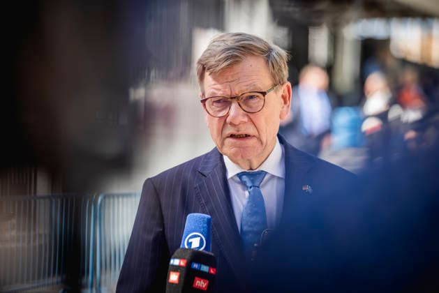 Johann Wadephul (CDU), Bundesaussenminister, aufgenommen im Rahmen eines Pressestatements in New York City, 29.05.2026. Der Minister reist in die USA fuer die Wahl zum nichtstaendigen Sitz im Sicherheitsrat der Vereinten Nationen. Fotografiert im Auftrag des Auswaertigen Amtes New York City Vereinigte Staaten von Amerika *** Johann Wadephul CDU , Federal Foreign Minister, photographed during a press statement in New York City, 29 05 2026 The Minister is traveling to the USA for the election for the non-permanent seat on the United Nations Security Council Photographed on behalf of the Federal Foreign Office New York City United States of America Copyright: xJulianexSonntag AAx