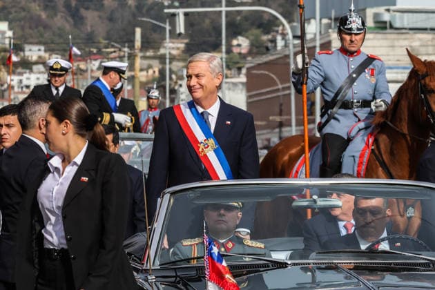 Chilean President Antonio Kast delivers his annual speech at the National Congress VALPARAISO, CHILE - JUNE 1: Chilean President Jose Antonio Kast leaves the Congress building after his annual address to the nation in Valparaiso, Chile on June 1, 2026. Cristobal Basaure Anadolu Valaparasio Chile. Editorial use only. Please get in touch for any other usage.  Copyright: x2026xAnadoluxCristobalxBasaurex