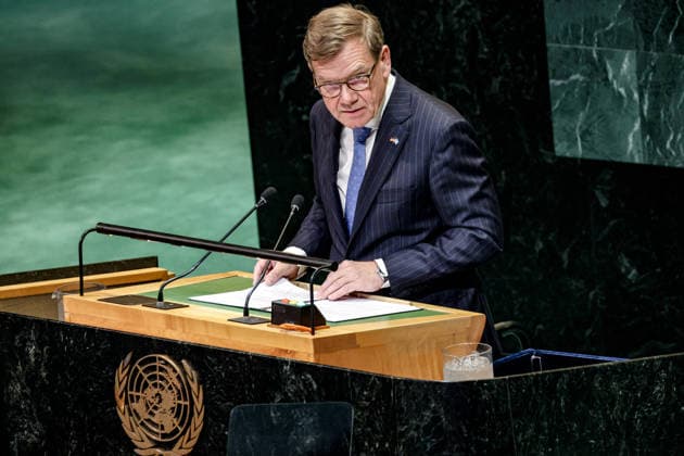 June 1, 2026, New York, New York, USA: GermanyÃ¢â‚¬â ¢s Federal Minister for Foreign Affairs JOHANN WADEPHUL addresses the UN General Assembly Plenary Debate on Strengthening the Role of Mediation in the Peaceful Settlement of Disputes, Conflict Prevention and Resolution at UNHQ in New York, as Member States renew calls for diplomacy and preventive action amid widening global conflicts. New York USA - ZUMAo116 20260601_znp_o116_004 Copyright: xBiancaxOterox