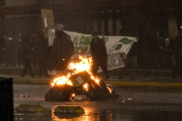 Santiago, June 1, 2026 Demonstrations in Plaza Baquedano after President Diego Martins public account Aton Chile, Aton 1161449 jpeg  Copyright: DIEGOxMARTIN ATONxCHILE