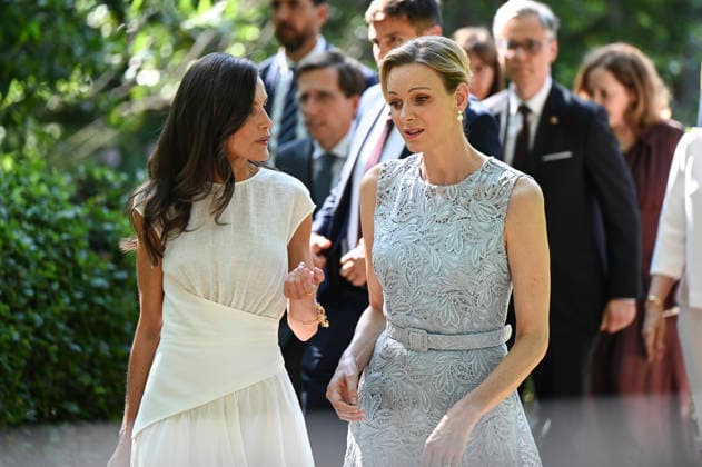 June 1, 2026, Madrid, Spain: Queen Letizia of Spain and Princess Charlene of Monaco visit the exhibitions marking the 150th anniversary of the first diplomatic mission between Spain and Monaco at the Royal Botanic Gardens. Madrid Spain - ZUMAs197 20260601_aaa_s197_125 Copyright: xAtilanoxGarciax