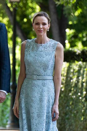 June 1, 2026, Madrid, Spain: Princess Charlene of Monaco visits the exhibitions marking the 150th anniversary of the first diplomatic mission between Spain and Monaco at the Royal Botanic Gardens. Madrid Spain - ZUMAs197 20260601_aaa_s197_114 Copyright: xAtilanoxGarciax