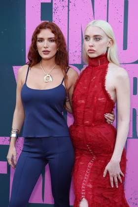 Los Angeles CA - JUNE 01: Bella Thorne & Chloe Cherry at the Find Your Friends Special Screening on June 01, 2026. Credit: USA - ZUMAa123 20260601_zaa_a123_136 Copyright: xAdMediax