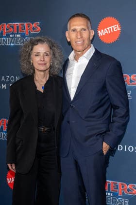 Masters of the Universe Fan Screening, New York, USA - 01 Jun 2026 (L-R) Courtenay Valenti, VP of Film for Amazon MGM, and Ynon Kreiz, CEO of Mattel, attend Masters of the Universe Fan Screening at Regal Times Square on June 1, 2026 in New York City. New York United States Copyright: xRonxAdarx xSOPAxImagesx _radar_motu_20260601_00133