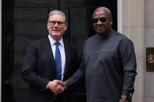 . 02 06 2026. London, United Kingdom. President Ghana, John Mahama, Downing Stre. Prime Minister Keir Starmer welcomes the President of the Republic of Ghana, John Mahama, to Downing Street.  xMartynxWheatleyx xi-Imagesx IIM-26797-0003