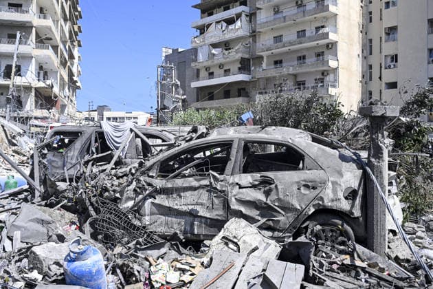 Damage reported near hospital following strike in southern Lebanon TYRE, LEBANON - JUNE 02: Buildings and a parking area opposite Jabal Amel Hospital, the largest hospital in the city of Tyre, sustain heavy damage following a strike in the Maarakah area of southern Lebanon, on June 02, 2026. The hospital building, nearby structures, and vehicles are also damaged. Houssam Shbaro Anadolu Tyre Lebanon. Editorial use only. Please get in touch for any other usage.  Copyright: x2026xAnadoluxHoussamxShbarox