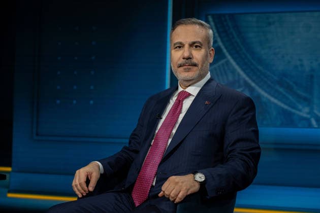 Turkish Foreign Minister Hakan Fidan in Singapore SINGAPORE - JUNE 2: Turkish Foreign Minister Hakan Fidan gives an interview to Bloomberg TV during an official visit in Singapore, on June 2, 2026. Mustafa Hatipoglu Anadolu Singapore Singapore. Editorial use only. Please get in touch for any other usage.  Copyright: x2026xAnadoluxMustafaxHatipoglux